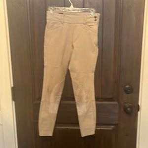 Ariat Olympia pro series side zip riding breeches beige size 22